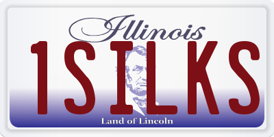 IL license plate 1SILKS