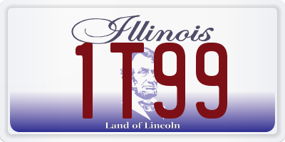 IL license plate 1T99