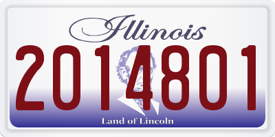 IL license plate 2014801