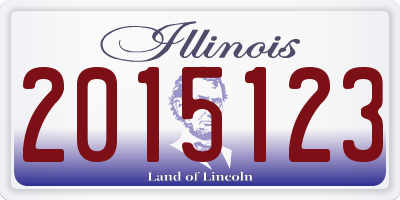 IL license plate 2015123