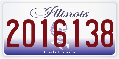 IL license plate 2016138