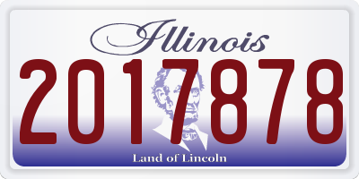 IL license plate 2017878