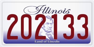 IL license plate 202133