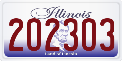 IL license plate 202303