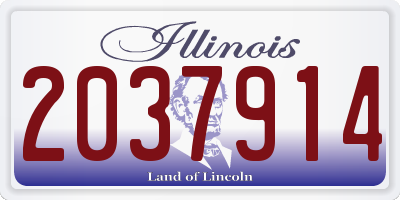 IL license plate 2037914