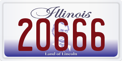 IL license plate 20666