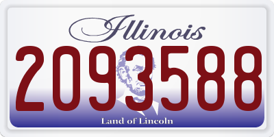 IL license plate 2093588