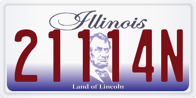 IL license plate 21114N