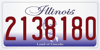 IL license plate 2138180