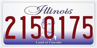 IL license plate 2150175