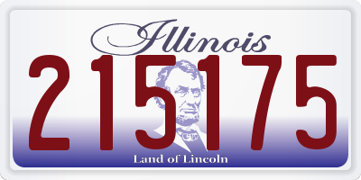 IL license plate 215175