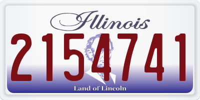 IL license plate 2154741