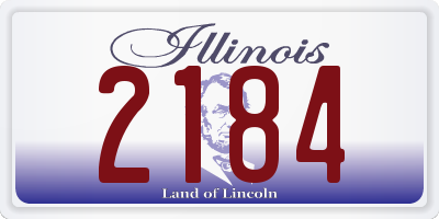 IL license plate 2184