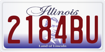 IL license plate 2184BU