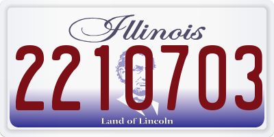 IL license plate 2210703