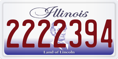 IL license plate 2222394