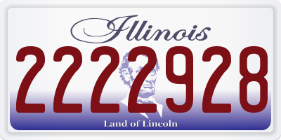 IL license plate 2222928