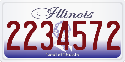 IL license plate 2234572