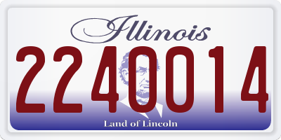 IL license plate 2240014