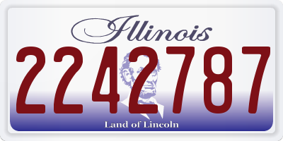 IL license plate 2242787