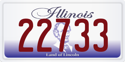 IL license plate 22733