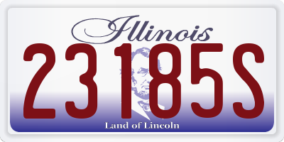 IL license plate 23185S