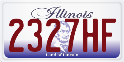 IL license plate 2327HF