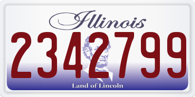 IL license plate 2342799