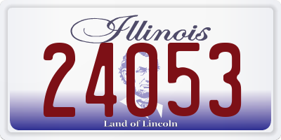 IL license plate 24053