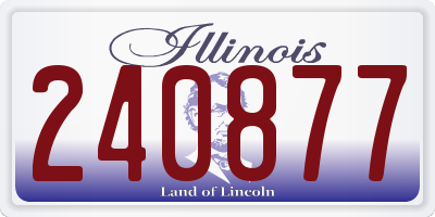 IL license plate 240877