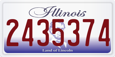 IL license plate 2435374