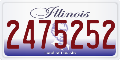 IL license plate 2475252