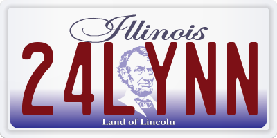 IL license plate 24LYNN