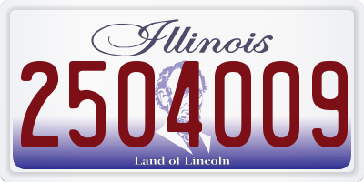 IL license plate 2504009