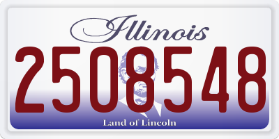 IL license plate 2508548