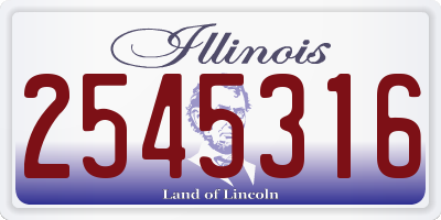 IL license plate 2545316