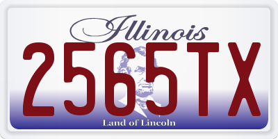 IL license plate 2565TX