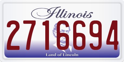 IL license plate 2716694