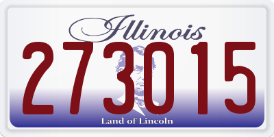 IL license plate 273015