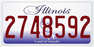 IL license plate 2748592