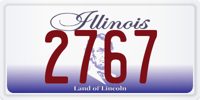 IL license plate 2767