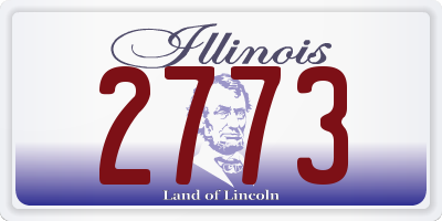 IL license plate 2773