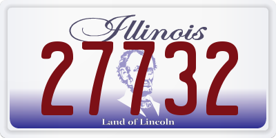 IL license plate 27732