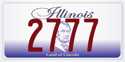 IL license plate 2777