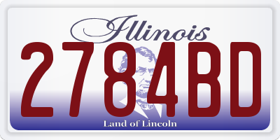 IL license plate 2784BD