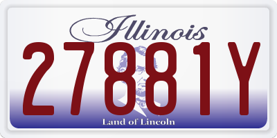 IL license plate 27881Y