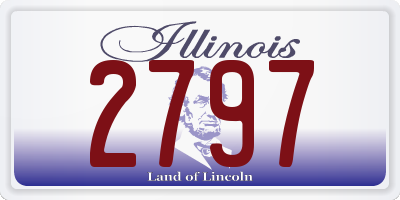 IL license plate 2797