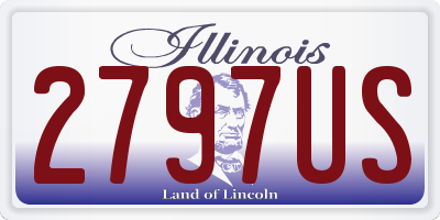 IL license plate 2797US