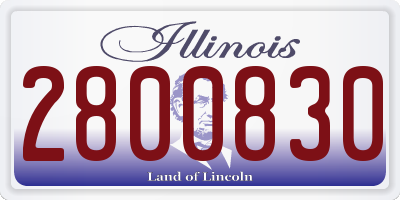 IL license plate 2800830