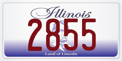 IL license plate 2855